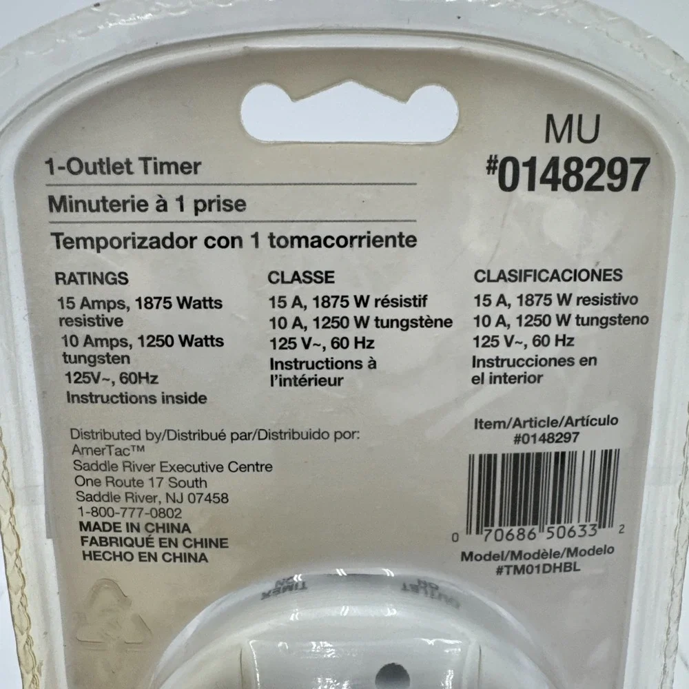 Utilitech 1-Outlet‎ 24 Hour Timer #0148297